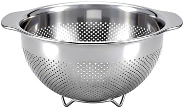 Stainless Steel Colander for Kitchen with Handle for Pasta (3QT)
