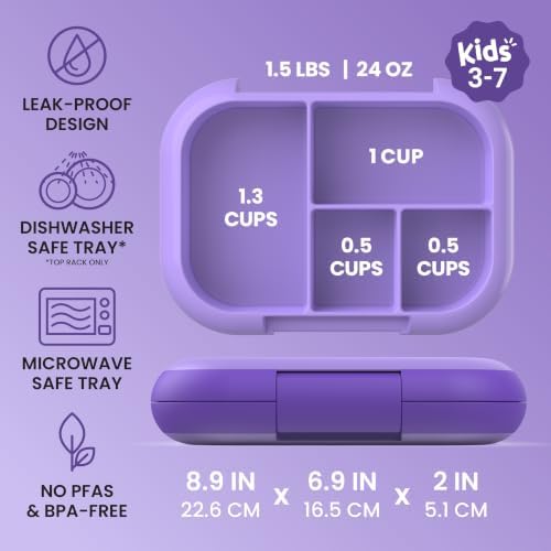 Bentgo Chill Kids 4-Compartment Bento Box Leakproof Lunch Box