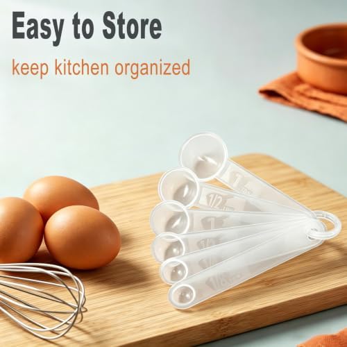 6 PCS Measuring Spoons Set,Translucent