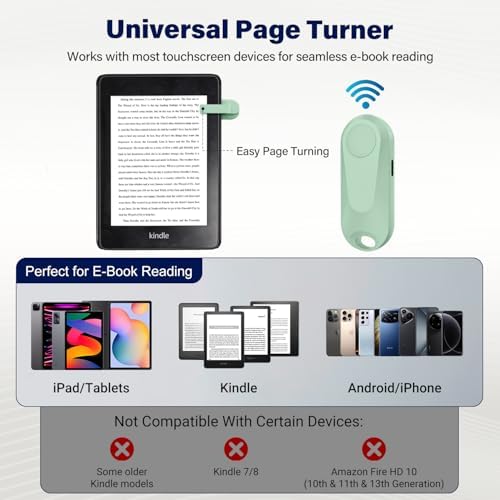 Page Turner for Kindle Remote Control for iPhone iPad Tablets eReaders