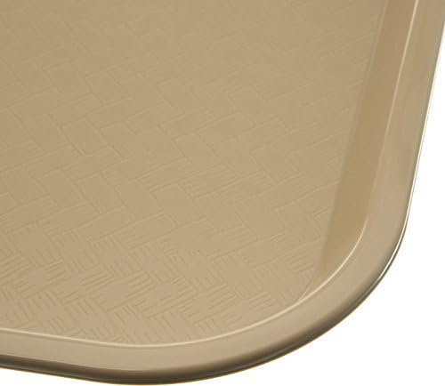 Carlisle FoodService Products Cafe Plastic Fast Food Tray, 14" x 18", Beige (Pack of 2)