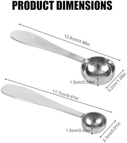 2pcs Stainless Steel 1 & 3 Gram Matcha Spoons