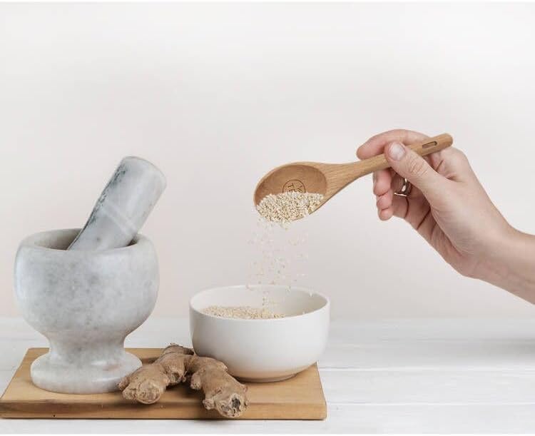 Wooden Measuring Cups and Spoons Set, 10 Piece, Handcrafted