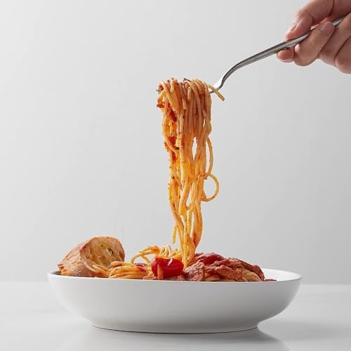 Y YHY Pasta Bowls, 30oz Salad Bowls White Soup Bowls Large Pasta Serving Bowl Porcelain Pasta Plates Wide and Shallow Bowls Set of 6 Microwave Dishwasher Safe Valentines Day Gift (Pack of 2)