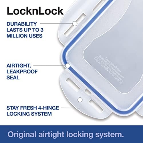 LocknLock Storage Food Storage Container Set, 10-Piece, Clear