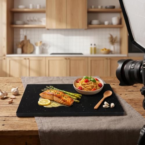 Granite Cutting Board for Kitchen 16×12 Inch black