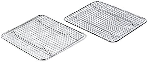 Great Credentials© Heavy-Duty Cooling Rack, Cooling Racks, Wire Pan Grade, Commercial Grade, Oven-Safe, Chrome (8 x 10 Inch)