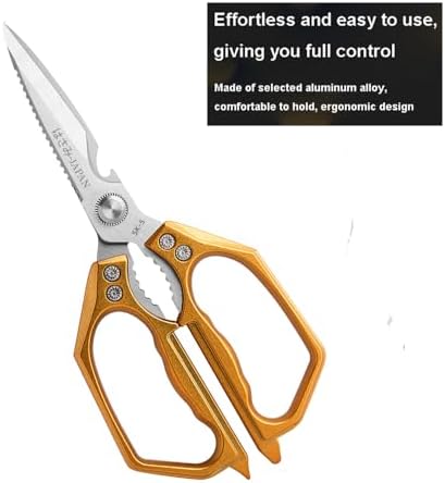 Kitchen Scissor Heavy Duty Stainless Steel Kitchen Shears for Food Golden