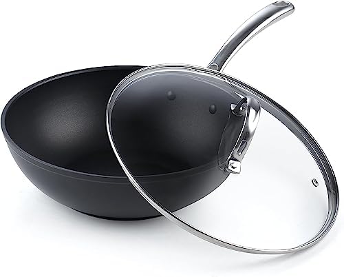 Cooks Standard Classic 11-Inch Hard Anodized Nonstick Wok Stir Fry Pan