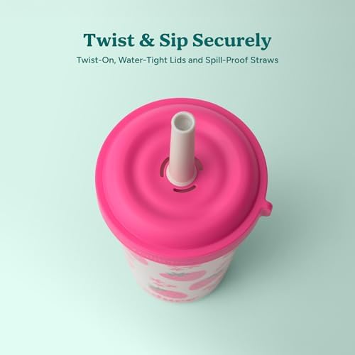 REDUCE GoGo's Kids 10-Pack 12oz Tumbler Cups with Lids & Spill-Proof Straws