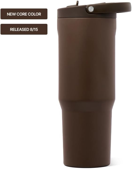 HydroJug Sport 40 oz Insulated Stainless Steel Water Bottle, Chestnut