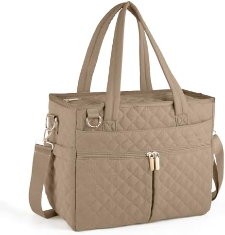 Large Lunch Box for Women, Insulated Lunch Bag for Work, Beige