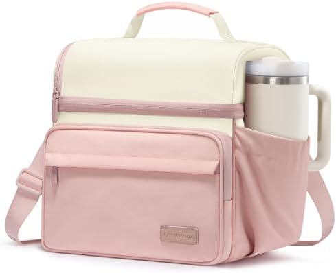 LOVEVOOK Lunch Bag for Men Women, Insulated Lunch Box, Large Cooler Lunbox