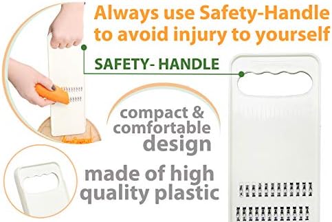 KOREAN CARROT GRATER SALAD White - GRATER SLICER - Chopper Vegetable - Knife Korean Carrot - Slicer Kitchen Food - Slicer Carrot - Mandoline Slicer for Kitchen - Slicer GRATER KOREAN