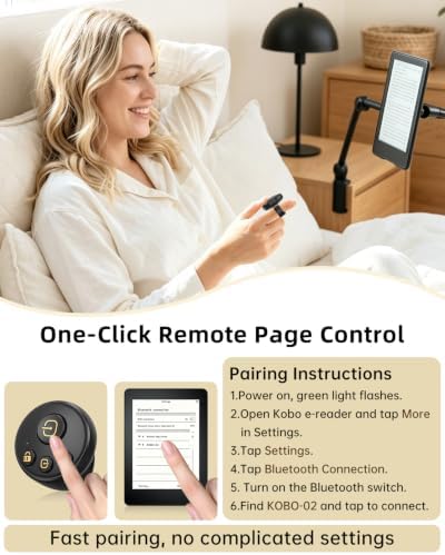 Kobo Ring Page Turner | Bluetooth Remote Control for Kobo e-Readers