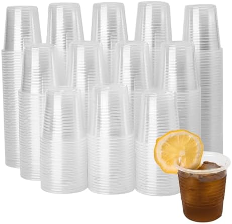 YEEHAW 5 oz Plastic Cups, 500 Pack - Clear Disposable Drinking Water Cups for Cold Beverages, Ideal for Party