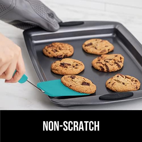 GORILLA GRIP Patented Nonstick Spatula, 2PK, 11.6 inch, Turquoise