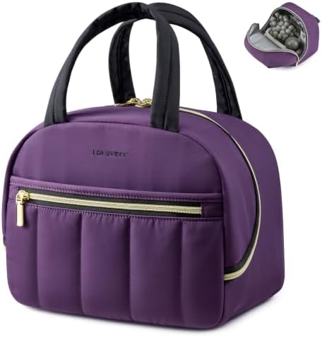 LOVEVOOK Insulated Lunch Bag for Women Men, Cute Fit and Fresh Lunch Box