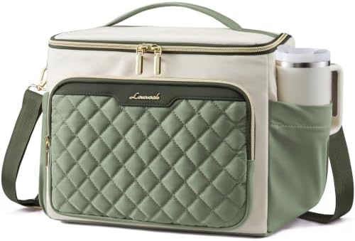 LOVEVOOK Lunch Box for Women, Wide Opening Cute Insulated Lunch Box Bag