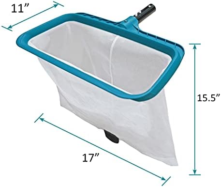 POOLWHALE Pool Skimmer Leaf Rake Net, Fine Mesh Deep Nylon Bag (Not Pole)
