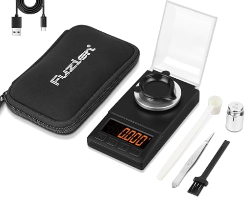 Fuzion Digital Milligram Scale 50g/0.001g, Mg Scale 9-in-1 Kit