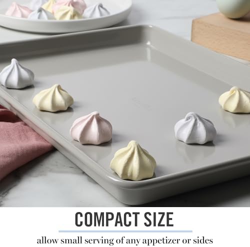 Martha Stewart Gallen 13 x 9 Inch Nonstick Carbon Steel Cookie Sheet – Cool Grey, Durable Bakeware for Even Baking and Easy Cleanup (Pack of 6)