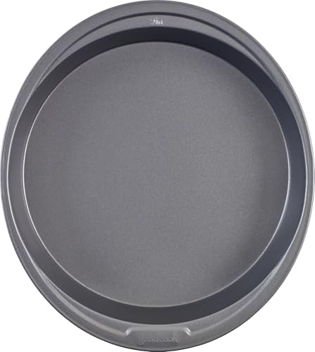 GoodCook Everyday Nonstick Steel Round Cake Pan, 9-Inch, Gray