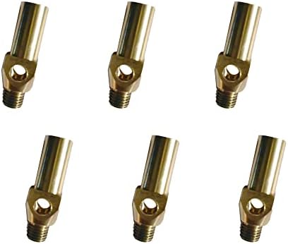 Natural Gas Jet Burner Tips - 6 Pcs Replacement Jet Burner Nozzles for Natural Gas - Compatible with Cast Iron Burner Oven & Stove - Good for Outdoor Cooking, BBQ, Grill by DuraSteel