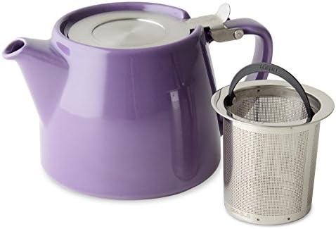 FORLIFE Stump Teapot with SLS Lid and Infuser, 18-Ounce, Purple