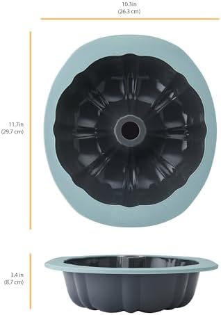 Chicago Metallic Silicone Fluted Cake Pan - 10 Inch