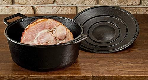 Lodge BOLD Pre-Seasoned Cast Iron Dutch Oven with Lid, 7 Quart