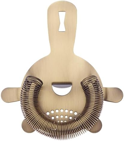 Barfly 4 Prong Heavy Duty Bar Strainer, Antique Gold
