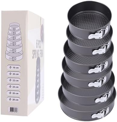 Springform Pan, Nonstick Cake Pan, Round cheesecake pan with leak-proof non-stick bottom removable bakeware.Cheesecakes, Pizzas and Quiches. (7+8+8.5+9.5+10+11 Inches)
