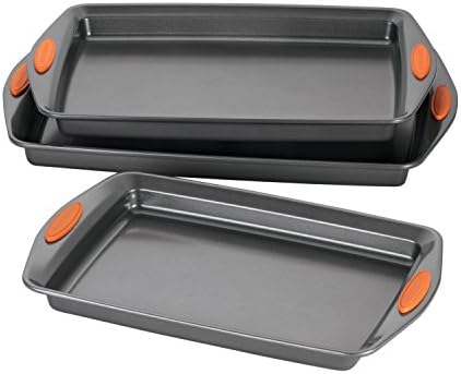Rachael Ray Yum-o! Nonstick Bakeware Oven Lovin' Cookie Pan Set for Baking