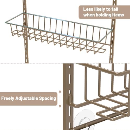 ElegantArray 10-Tier Pantry Door Organizer, Brown