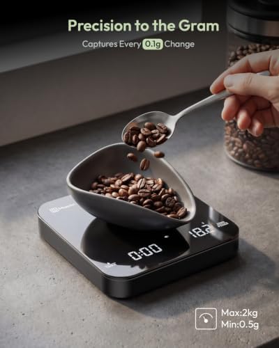 Maestri House S2 Espresso Coffee Scale with Timer 0.1g Precision Shot Scale
