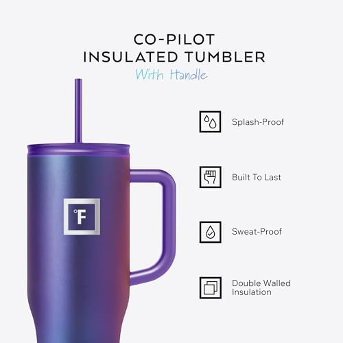 IRON °FLASK 40 oz Co-Pilot Insulated Travel Mug