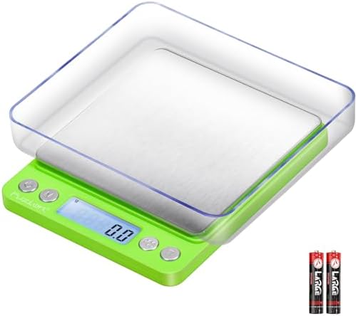 Fuzion Small Gram Scale 3000g, Digital Kitchen Food Scale, Gram and Ounce
