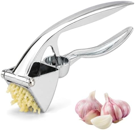 Garlic Press, Rust Resistant Garlic Crusher and Mincer