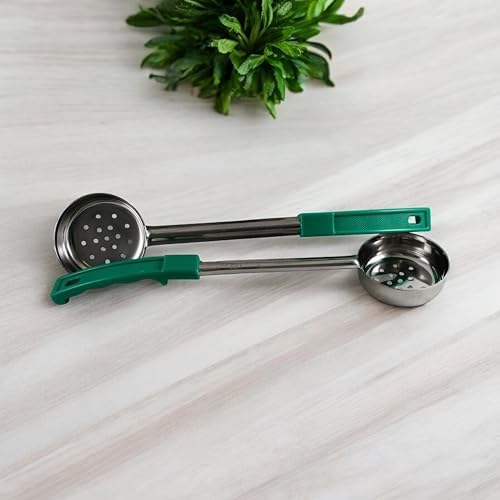 4 oz Slotted Stainless Steel Portion Control Ladle Spoodle - [Pack of 2]