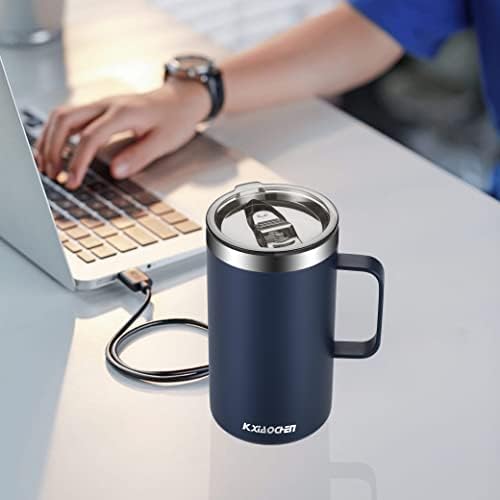 KXIAOCHEN 2-Pack 20 oz Insulated Coffee Mugs, Coffee Cups with Wide Handles