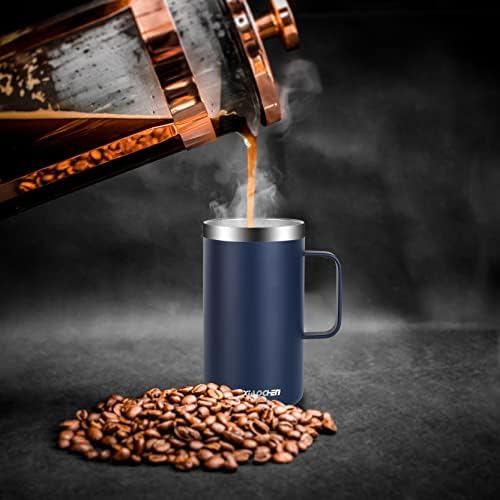KXIAOCHEN 2-Pack 20 oz Insulated Coffee Mugs, Coffee Cups with Wide Handles