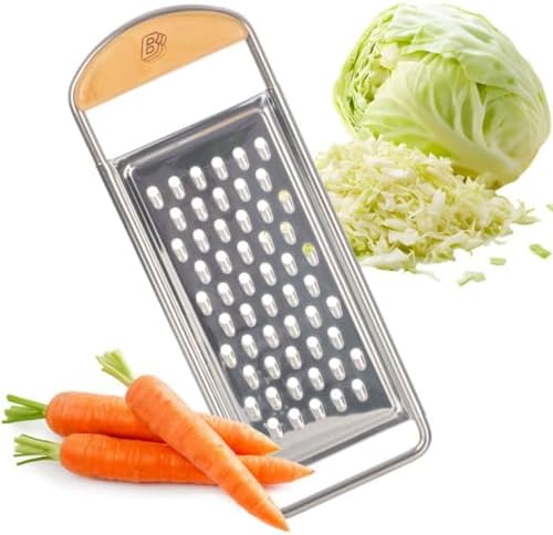 Kings County Tools Cheese Grater Handheld, Flat Food Grater, 12” x 4.5”