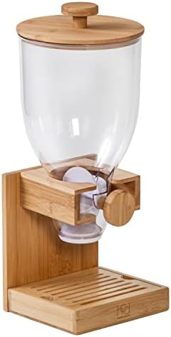 Honey Can Do Bamboo Cereal Dispenser, Natural KCH-09385 Natural, 17.5 oz (Pack of 3)