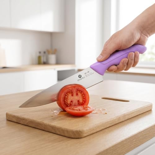 imarku 14-piece Japanese kitchen knife set, including knife block sharpener