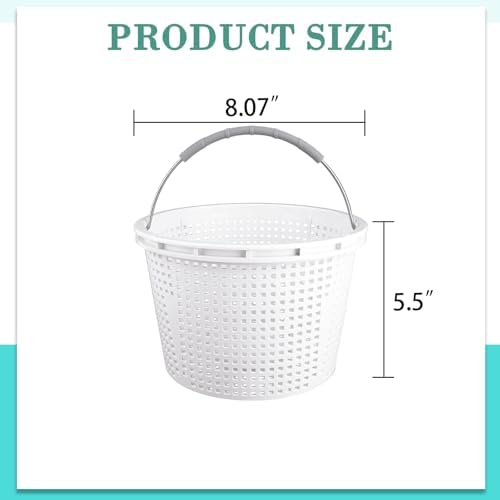 8" Pool Skimmer Basket for Inground Pool, for Pentair & Hayward