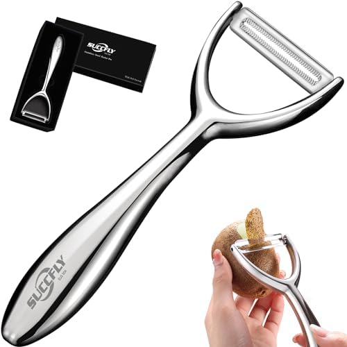 SUCCFLY Vegetable Peeler Stainless Steel, Premium Potato Peeler for Kitchen