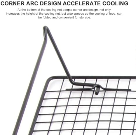 Cooling Rack for Baking, 17x11 inch Baking Sheet with Foldable Leg