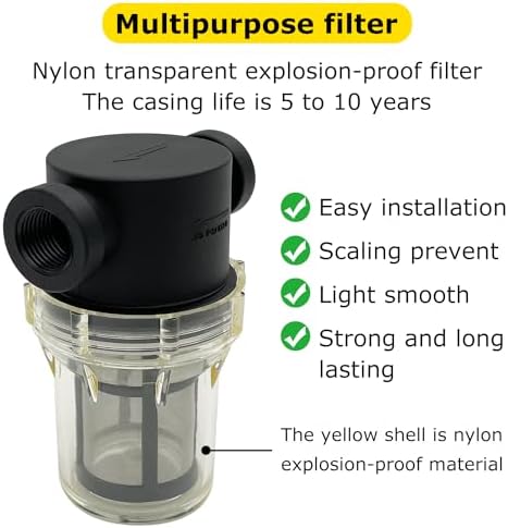 3/4" Female NPT in-Line Strainer with 100 mesh Stainless Steel Filter Screen (3/4“ 100 Mesh)