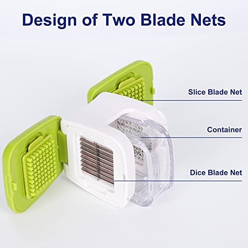 Updated Garlic Press&Peeler Set- Convenient Dicing and Slicing. Chopper, Masher & Crusher, Mincer and Paste